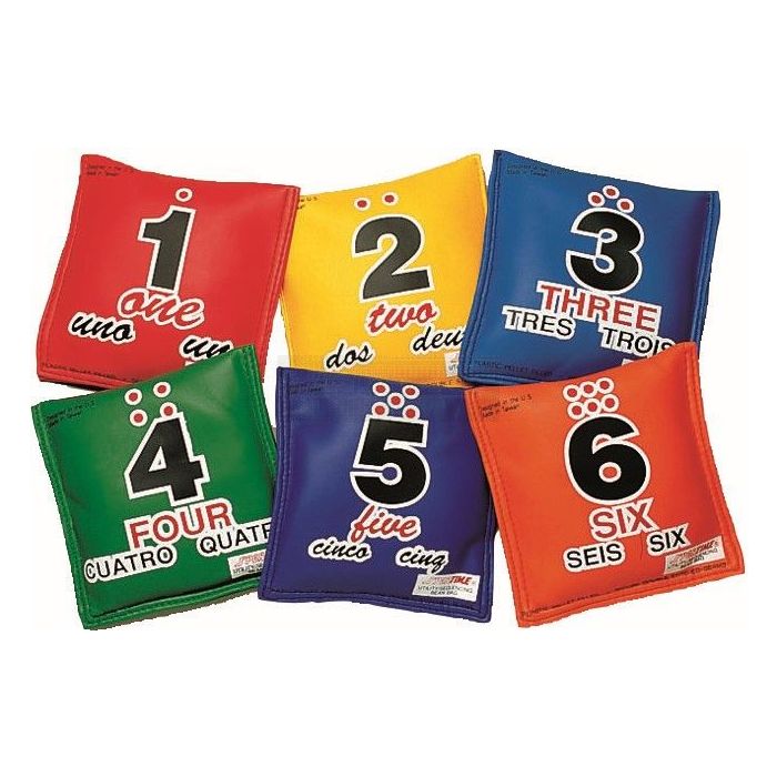 Pittenzak genummerd 12,5 x 12 cm - 115 gram à 6 stuks