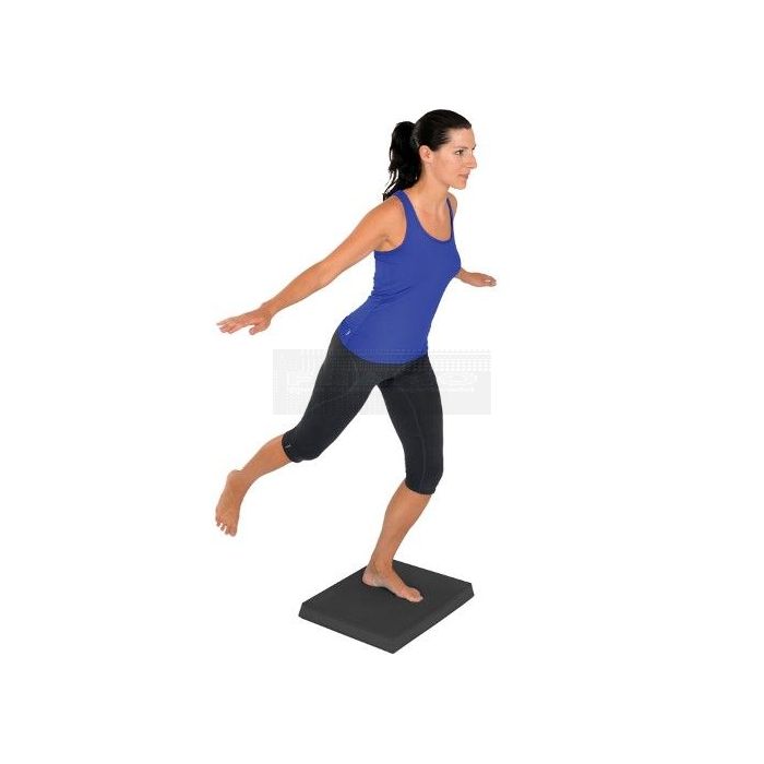 MamboMax Balance Pad 47 cm x 39 cm x 6 cm antraciet