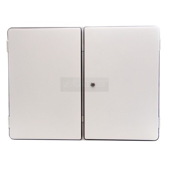 Medicijnkast - verbandkast 46 cm x 40 cm 17 cm 2-deurs wit gesloten