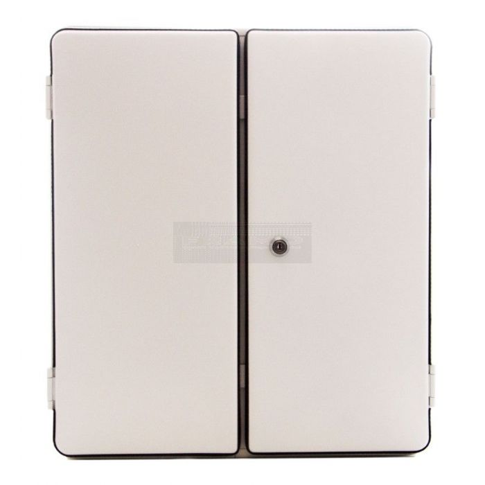 Medicijnkast - verbandkast 46 cm x 60 cm 17 cm 2-deurs wit, conform DIN 13169 dicht