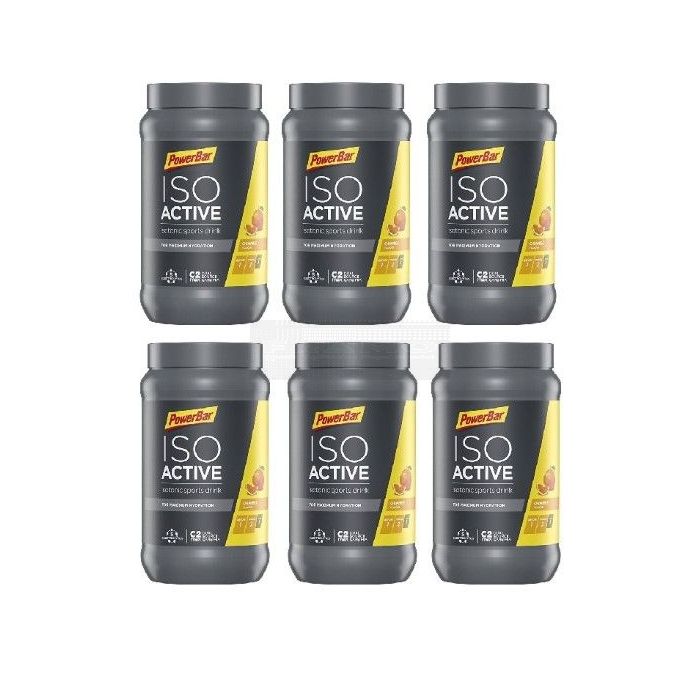 PowerBar IsoActive sportdrank orange 6 x 600 gram