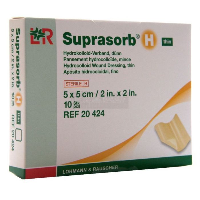Suprasorb H Hydrocolloid Thin 5 cm x 5 cm à 10 stuks