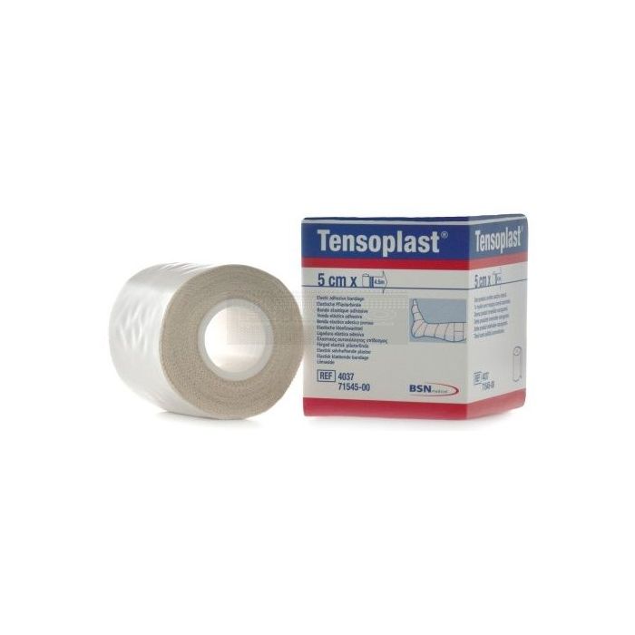 Tensoplast elastische kleefzwachtel 5 cm x 4,5 meter