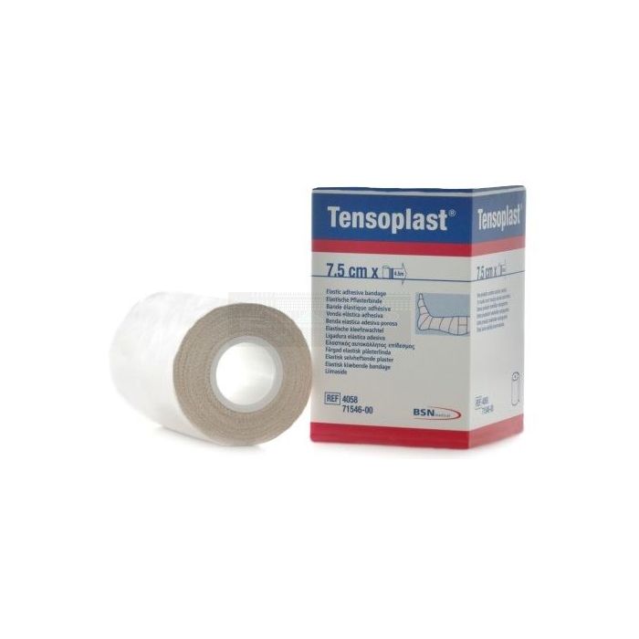 Tensoplast elastische kleefzwachtel 7,5 cm x 4,5 meter