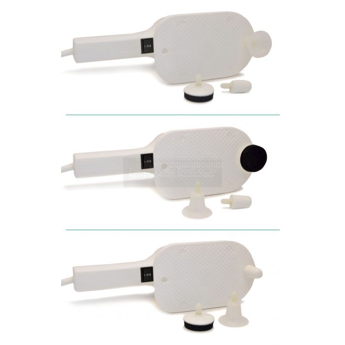 Vibrax Medex 3 opzetstukken kelkje, rondje en stiftje