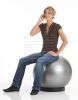 Togu premium powerbal ABS oefenbal 55 cm zilver