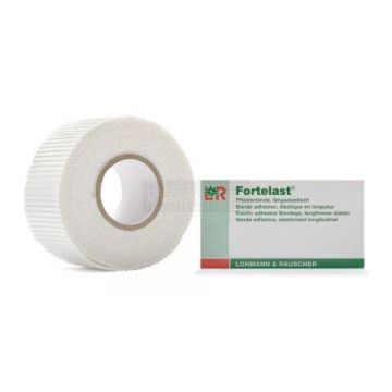 Fortelast PLUS kleefzwachtel 2,5 cm x 4,5 meter korte rek