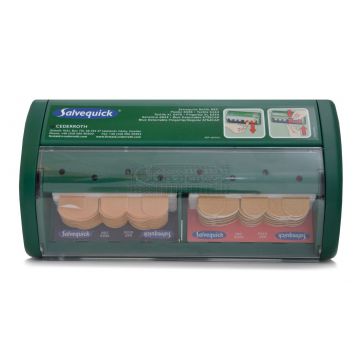 Salvequick pleisterautomaat gevuld met 45 plastic en 40 textiel pleisters