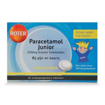 Paracetamol Junior (kinderen) 250 mg à 20 stuks