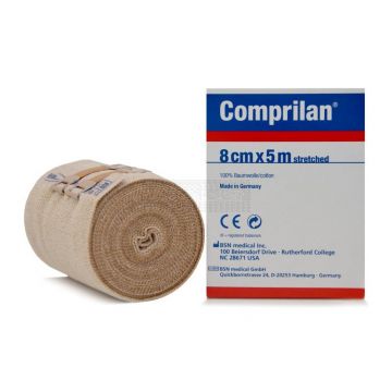 Comprilan 100% Cotton 8 cm x 5 meter, korte rek van circa 90%