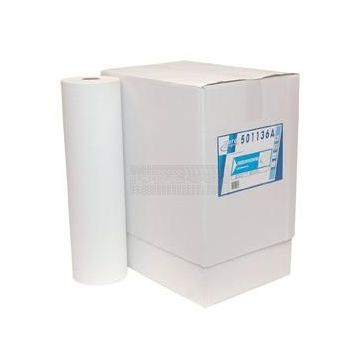 Onderzoektafelpapier 50 cm x 100 meter – 2-laags cellulose behandelbankpapier per doos à 6 rollen