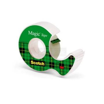 3M Scotch Magic onzichtbaar plakband 19 mm x 7,5 meter met plakbandhouder
