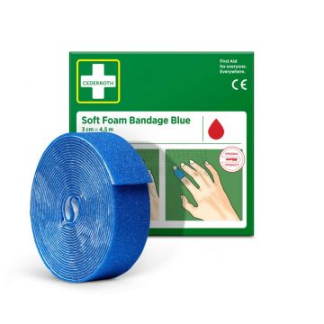 Cederroth Soft Foam HACCP 3 cm x 4,5 meter blauw