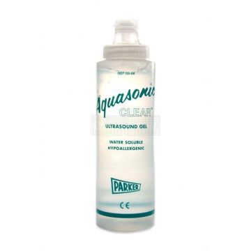 Aquasonic Clear contact gel - ultrasound gel 250 ml is zeer geschikt voor doppler en echo-apparatuur. Aquasonic neutrale, reukloze contactgel voor ultrageluid- en echotherapie met een neutrale pH-waarde en een uitgekiende viscositeit. Door de bijzondere s
