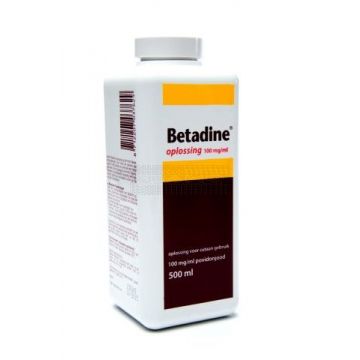 Betadine jodium oplossing 100 mg/ ml povidonjood 500 ml