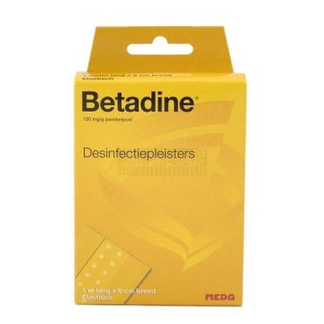 Betadine desinfecterende wondpleister 6 cm x 1 meter