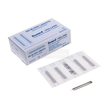 Blarenprikkers bloedlancetten steriel – doosje 200 stuks