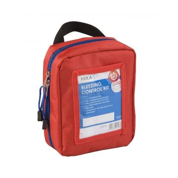 Heka bleeding control kit 10-delige set inclusief rood tasje - Ernstig bloedverlies - steekwonden - noodhulp - EHBO - Hulpverlening - Levensreddend