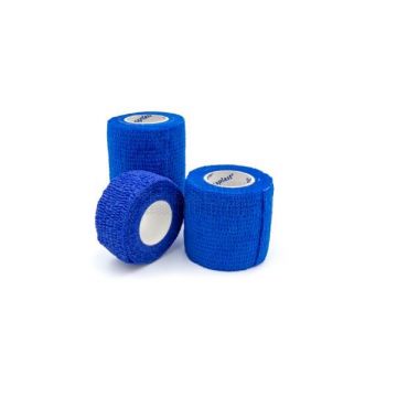 Detectaplast cohesive bandage 2,5 cm x 4,5 meter blauw