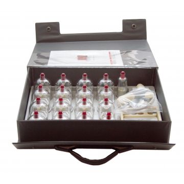 DongBang cuppingset plexiglas à 17 stuks met pomp