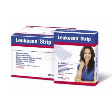 Leukosan hechtstrips 12 mm x 100 mm 10 x 6 strips