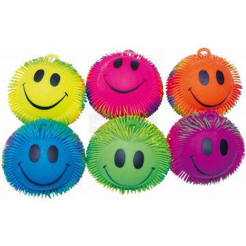 Soepele tentakelballen smiley Ø 22 cm à 6 stuks