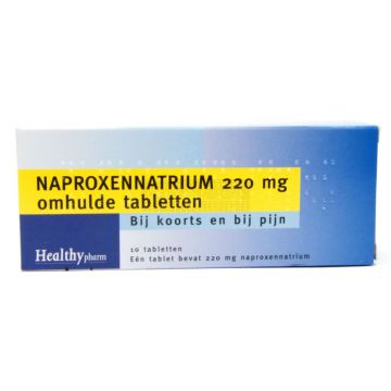 Naproxen tabletten 220 mg à 10 stuks, ontstekingsremmende pijnstiller