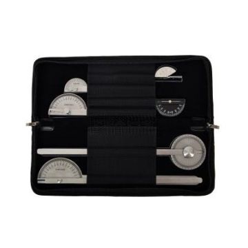 SAEHAN RVS goniometerset met 6 goniometers in luxe etui