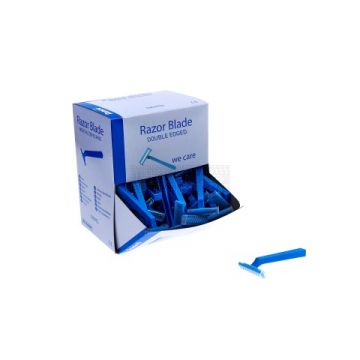 Scheermesje disposable voor eenmalig gebruik met dubbelsnijdend mesje