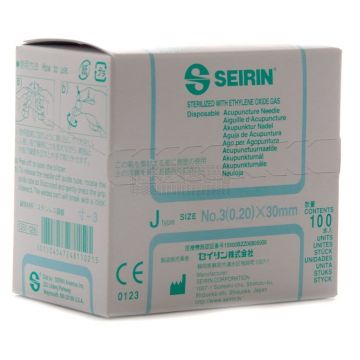 Seirin type J 0,20 mm x 30 mm à 100 stuks