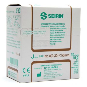 Seirin type J 0,30 mm x 50 mm à 100 stuks