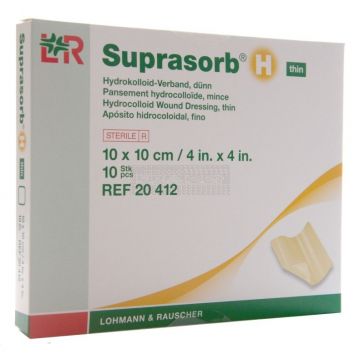 Suprasorb H Hydrocolloid Thin 10 cm x 10 cm à 10 stuks
