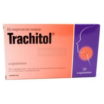 Trachitol zuigtablet à 30 stuks werken effectief bij beginnende keelpijn